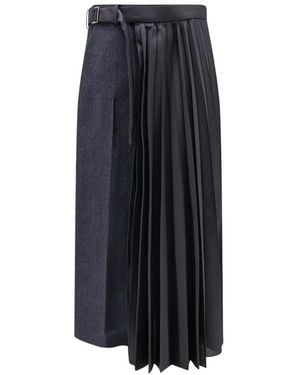 Sacai Midi Skirts - Blue