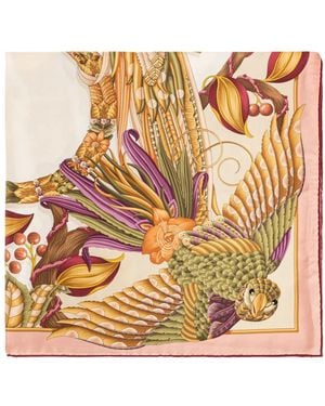 Ferragamo Accessoires ,Veelkleurig ,Silky Scarves - Metallic