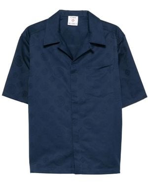 CASABLANCA Short Sleeve Shirts - Blue