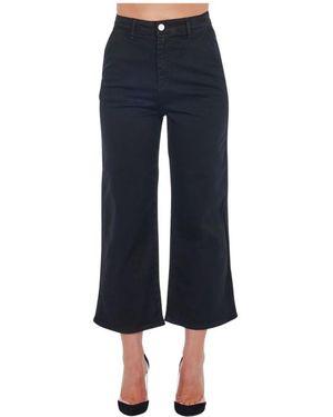 Frankie Morello Cropped Pants - Blue
