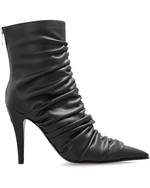 McQueen Heeled Boots - Black