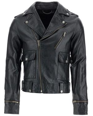 Golden Goose Leather Jackets - Black