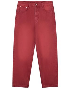 Arte' Straight Jeans - Rosso