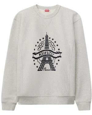 KENZO Eiffel Tower Design Sweatshirt - Grijs