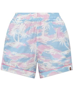 A Bathing Ape Badmode ,Blauw ,Wol Zwembroek