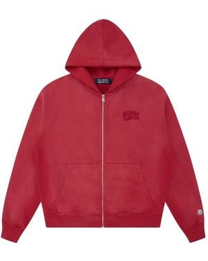 BBCICECREAM Washed Small Arch Logo Zip Through Hood - Rot