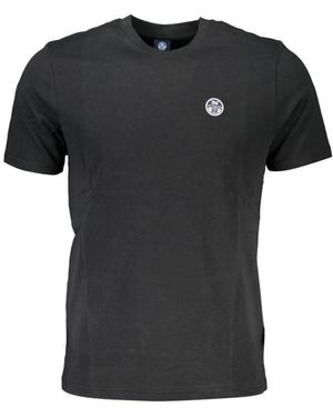 North Sails T-Shirt Mit Rundhalsausschnitt, Kurze Ärmel - Schwarz
