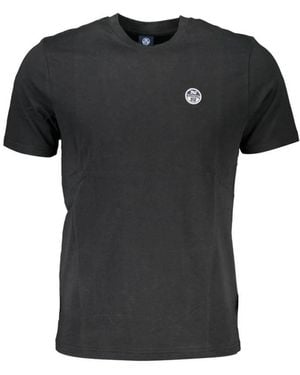 North Sails T-Shirt Met Ronde Hals, Korte Mouwen - Zwart