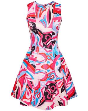 Philipp Plein Korte Jurk Circus - Rood