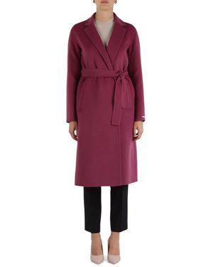 Marella Belted Coats - Rojo