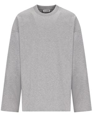 Jil Sander T-Shirt Cn Ls - Grau