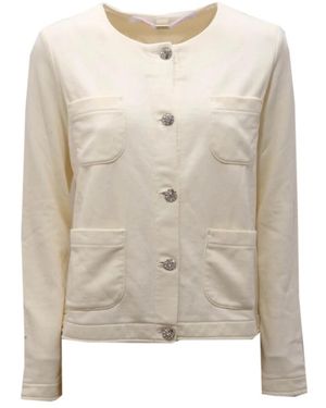 Sun 68 Leather Jackets - Neutro