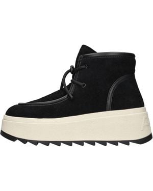 Ash Lace-Up Boots - Negro