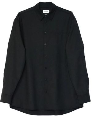 Soulland Damon Woll-Stickerei Hemd - Schwarz