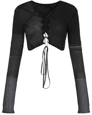 Roberta Einer Tops ,Zwart ,Katoen Loona Crop Top