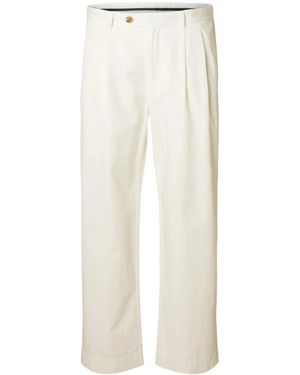 SELECTED Wide Trousers - Neutro