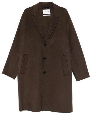 Amaranto Single-Breasted Coat - Bruin