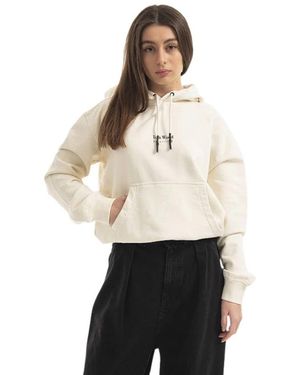 Tom Wood Hoodies & Sweatvesten ,Katoen Eden Sweatshirt 22191.015 - Wit