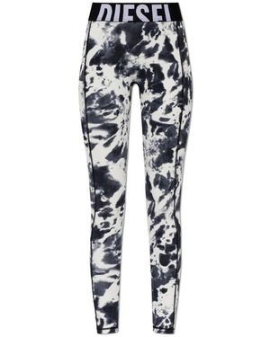 DIESEL Leggings - Negro