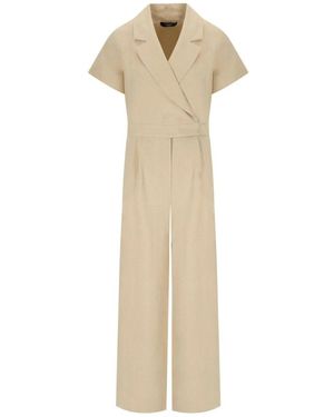 Weekend by Maxmara Jumpsuits & Playsuits ,Katoen Oblato Jumpsuit - Naturel