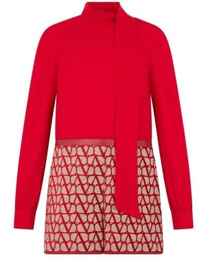 Valentino Garavani Playsuits - Red