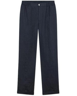 Alpha Studio Straight Trousers - Blue