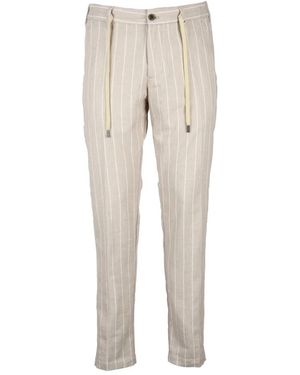 Myths Casual Linen Blend Hosen - Natur