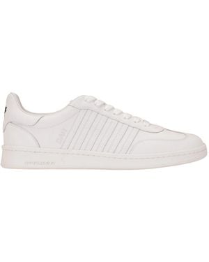 DSquared² Schoenen ,Wit ,Leer Boxer Sneakers