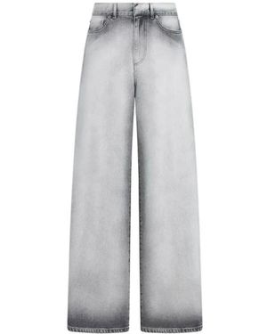 Dior Jeans ,Grijs ,Katoen Flared Jeans