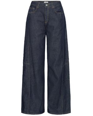 Ichi Wide Jeans - Blu