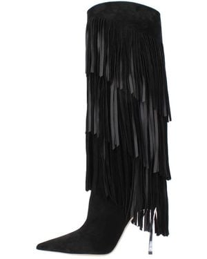 Casadei Superblade Cassidy Wildlederstiefel - Schwarz