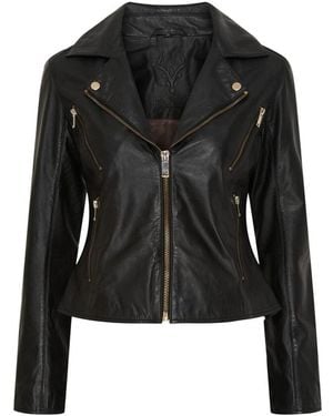 Notyz Leather Jackets - Black