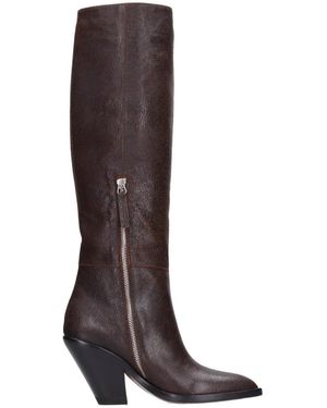 Buttero Heeled Boots - Marrone