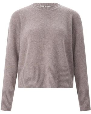SMINFINITY Kaschmir-Strickpullover - Grau