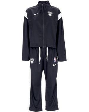 Nike Compleet Trainingspak Nba Trainingspak Courtside Team Bronet Zwart/Wit/Wit - Blauw