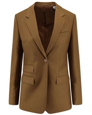 Burberry Jassen ,Bruin ,Wol Blazer