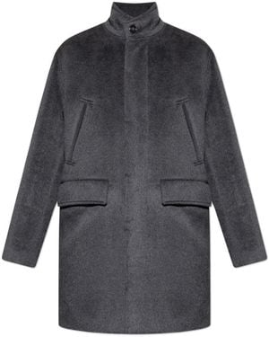 Tod's Single-Breasted Coats - Grigio