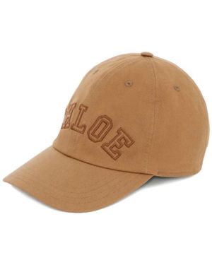 Chloé Accessoires ,Bruin ,Katoen Signature Cap