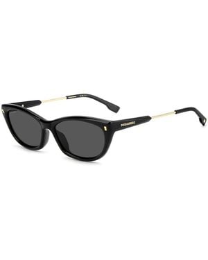 DSquared² Cat-Eye Zonnebril - Zwart
