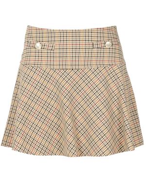 Semicouture Short Skirts - Neutro