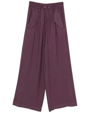 Pinko Wide Trousers - Purple