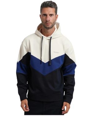 ARMANI EXCHANGE Hoodies & Sweatvesten ,Veelkleurig ,Katoen Truien - Blauw