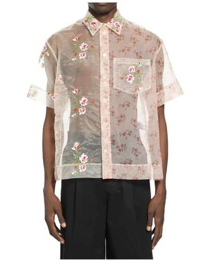 Simone Rocha Short Sleeve Shirts - Natural