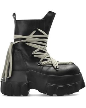 Rick Owens Lace-Up Boots - Black