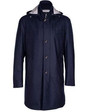Montecore Wollmantel mit federfüllung - Blau