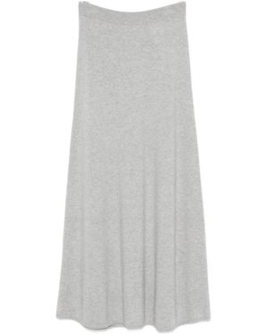 Lisa Yang Duifgrijs Cashmere A-Lijn Rok