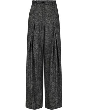 Dolce & Gabbana Wide Trousers - Gris