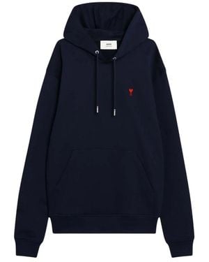 Ami Paris Hoodies - Blue