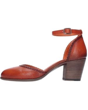 Pantanetti Tejus-Print Leder Pumps - Braun