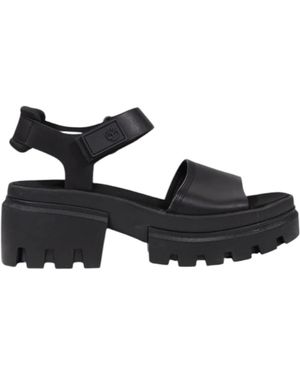 Timberland High Heel Sandals - Black